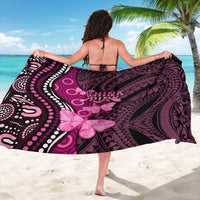Think Pink Breast Cancer Awareness Sarong Butterfly Aboriginal Mix Polynesian Pattern LT14 - Polynesian Pride