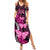 Think Pink Breast Cancer Awareness Summer Maxi Dress Butterfly Aboriginal Mix Polynesian Pattern