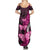 Think Pink Breast Cancer Awareness Summer Maxi Dress Butterfly Aboriginal Mix Polynesian Pattern