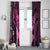 Think Pink Breast Cancer Awareness Window Curtain Butterfly Aboriginal Mix Polynesian Pattern