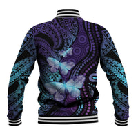 You Matter Suicide Prevention Awareness Baseball Jacket Butterfly Aboriginal Mix Polynesian Pattern LT14 - Polynesian Pride