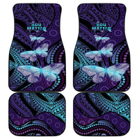 You Matter Suicide Prevention Awareness Car Mats Butterfly Aboriginal Mix Polynesian Pattern LT14 - Polynesian Pride