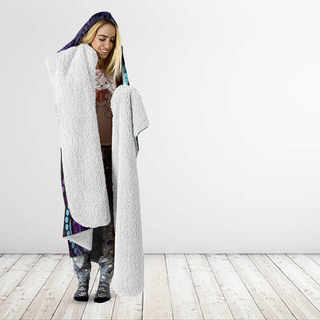 You Matter Suicide Prevention Awareness Hooded Blanket Butterfly Aboriginal Mix Polynesian Pattern LT14 - Polynesian Pride