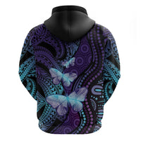 You Matter Suicide Prevention Awareness Hoodie Butterfly Aboriginal Mix Polynesian Pattern LT14 - Polynesian Pride