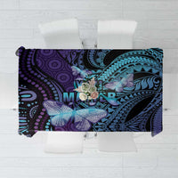 You Matter Suicide Prevention Awareness Tablecloth Butterfly Aboriginal Mix Polynesian Pattern LT14 Purple - Polynesian Pride