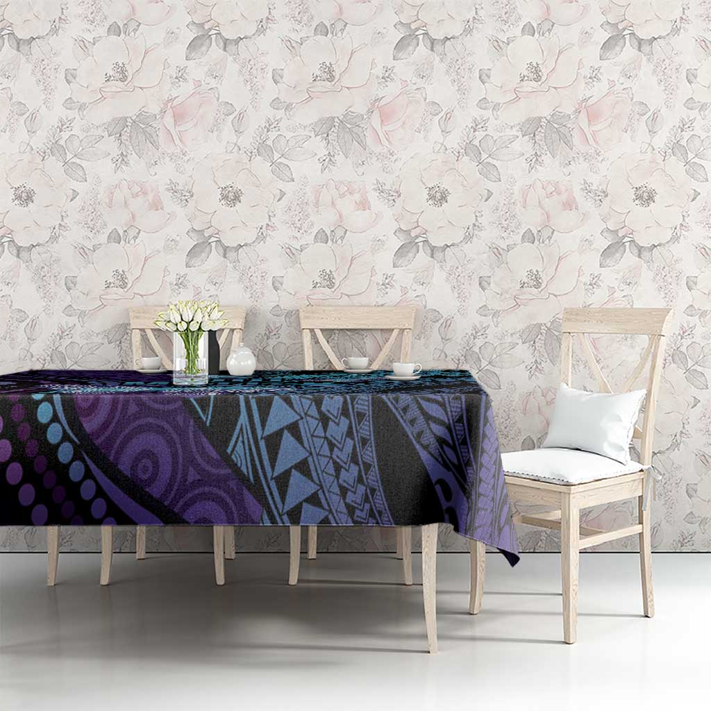 You Matter Suicide Prevention Awareness Tablecloth Butterfly Aboriginal Mix Polynesian Pattern LT14 - Polynesian Pride