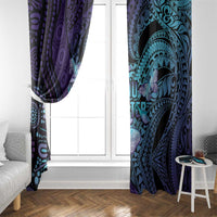 You Matter Suicide Prevention Awareness Window Curtain Butterfly Aboriginal Mix Polynesian Pattern LT14 - Polynesian Pride