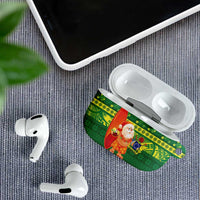 Cook Islands Christmas AirPods Case Surfing Santa Mere Kiritimiti LT14 - Polynesian Pride
