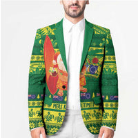 Cook Islands Christmas Blazer Surfing Santa Mere Kiritimiti LT14 - Polynesian Pride