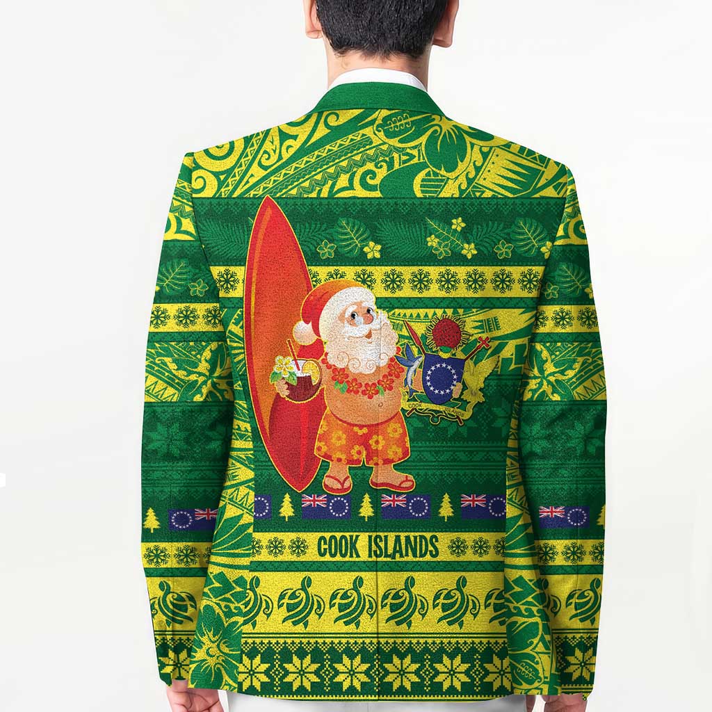 Cook Islands Christmas Blazer Surfing Santa Mere Kiritimiti LT14 - Polynesian Pride
