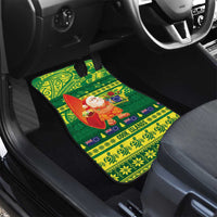 Cook Islands Christmas Car Mats Surfing Santa Mere Kiritimiti LT14 - Polynesian Pride
