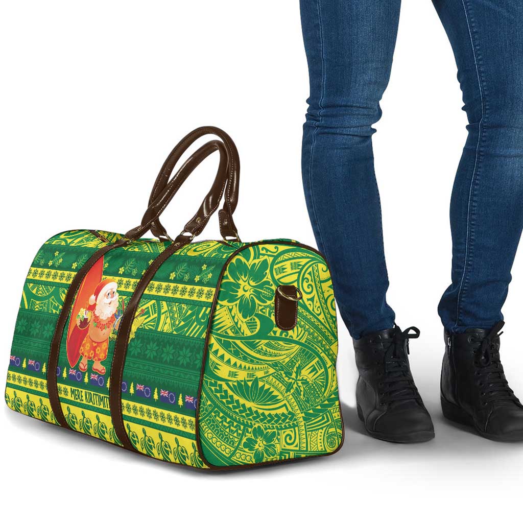 Cook Islands Christmas Travel Bag Surfing Santa Mere Kiritimiti LT14 - Polynesian Pride