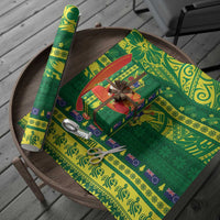 Cook Islands Christmas Wrapping Paper Surfing Santa Mere Kiritimiti LT14 - Polynesian Pride