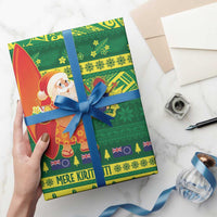 Cook Islands Christmas Wrapping Paper Surfing Santa Mere Kiritimiti LT14 - Polynesian Pride