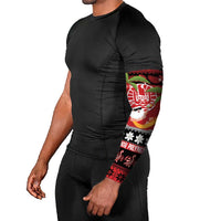 French Polynesia Christmas Arm Sleeves Tiare Chilling Santa Oaoa I teie Noera LT14 - Polynesian Pride