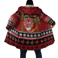 French Polynesia Christmas Cloak Tiare Chilling Santa Oaoa I teie Noera LT14 - Polynesian Pride