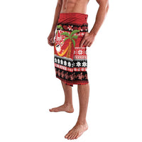 French Polynesia Christmas Lavalava Tiare Chilling Santa Oaoa I teie Noera LT14 - Polynesian Pride