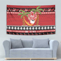 French Polynesia Christmas Tapestry Tiare Chilling Santa Oaoa I teie Noera LT14 - Polynesian Pride