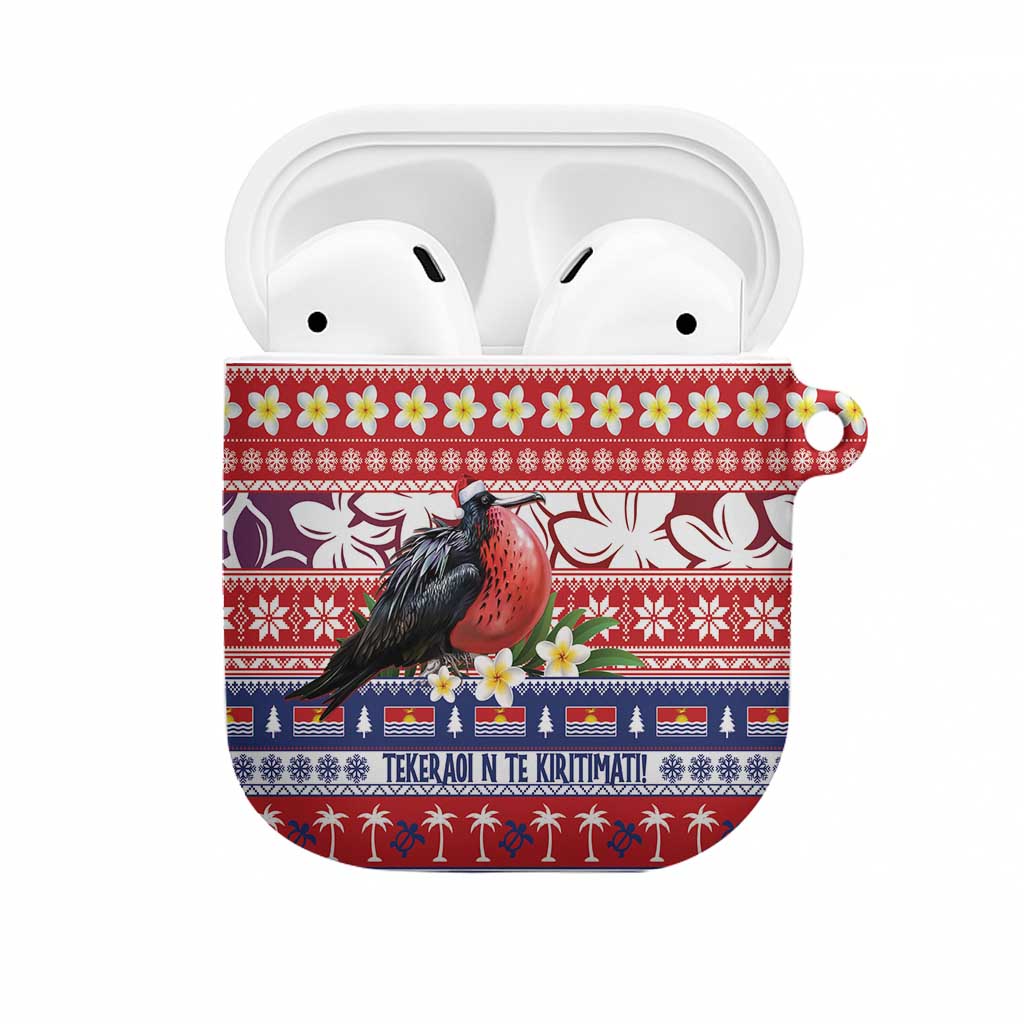 Kiribati Christmas AirPods Case Frigatebird Santa Tekeraoi n te Kiritimati LT14 Red - Polynesian Pride