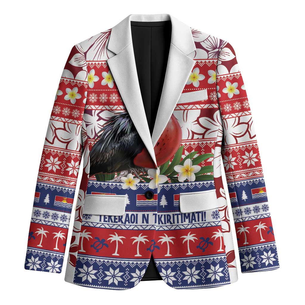 Kiribati Christmas Blazer Frigatebird Santa Tekeraoi n te Kiritimati LT14 Unisex Red - Polynesian Pride