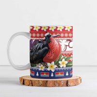 Kiribati Christmas Ceramic Mug Frigatebird Santa Tekeraoi n te Kiritimati LT14 Red - Polynesian Pride
