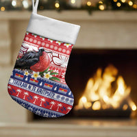 Kiribati Christmas Stocking Frigatebird Santa Tekeraoi n te Kiritimati LT14 Set of 2 Red - Polynesian Pride