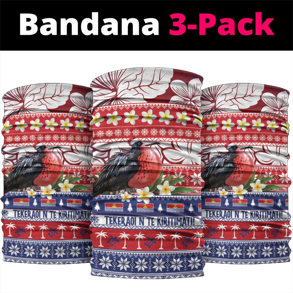 Kiribati Christmas Neck Gaiter Frigatebird Santa Tekeraoi n te Kiritimati LT14 package One Size: 25*50cm Red - Polynesian Pride