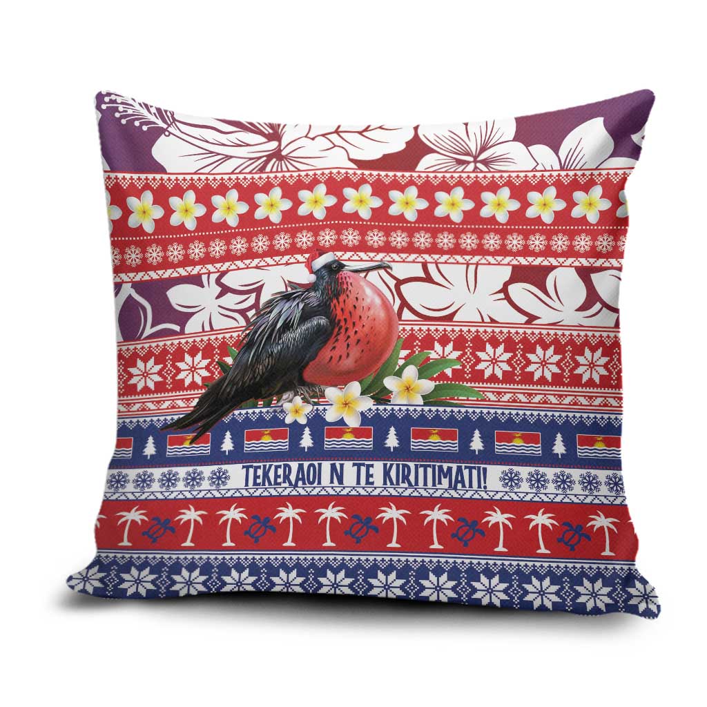 Kiribati Christmas Pillow Cover Frigatebird Santa Tekeraoi n te Kiritimati LT14 Red - Polynesian Pride