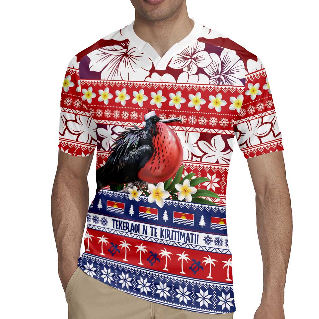 Kiribati Christmas Rugby Jersey Frigatebird Santa Tekeraoi n te Kiritimati LT14 - Polynesian Pride