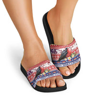 Kiribati Christmas Slide Sandals Frigatebird Santa Tekeraoi n te Kiritimati LT14 - Polynesian Pride