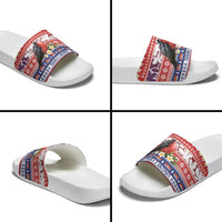 Kiribati Christmas Slide Sandals Frigatebird Santa Tekeraoi n te Kiritimati LT14 - Polynesian Pride