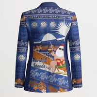Marshall Islands Christmas Blazer Beachy Santa Monono ilo raaneoan Nejin LT14 - Polynesian Pride