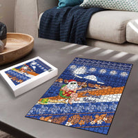 Marshall Islands Christmas Puzzle Beachy Santa Monono ilo raaneoan Nejin LT14 - Polynesian Pride
