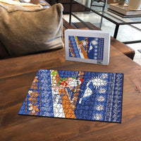 Marshall Islands Christmas Puzzle Beachy Santa Monono ilo raaneoan Nejin LT14 - Polynesian Pride