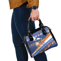 Marshall Islands Christmas Shoulder Handbag Beachy Santa Monono ilo raaneoan Nejin LT14 - Polynesian Pride
