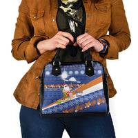 Marshall Islands Christmas Shoulder Handbag Beachy Santa Monono ilo raaneoan Nejin LT14 - Polynesian Pride