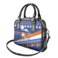 Marshall Islands Christmas Shoulder Handbag Beachy Santa Monono ilo raaneoan Nejin LT14 - Polynesian Pride