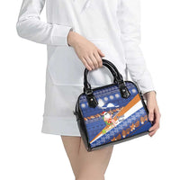 Marshall Islands Christmas Shoulder Handbag Beachy Santa Monono ilo raaneoan Nejin LT14 - Polynesian Pride
