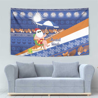 Marshall Islands Christmas Tapestry Beachy Santa Monono ilo raaneoan Nejin LT14 - Polynesian Pride