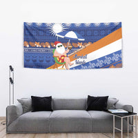 Marshall Islands Christmas Tapestry Beachy Santa Monono ilo raaneoan Nejin LT14 - Polynesian Pride
