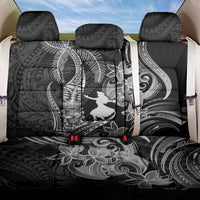 Hawaii Tribal Tiki Drum Hula Girl Back Car Seat Cover LT14 One Size Black - Polynesian Pride