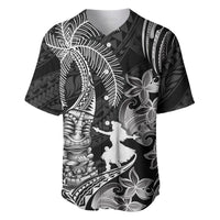 Hawaii Tribal Tiki Drum Hula Girl Baseball Jersey LT14 Black - Polynesian Pride