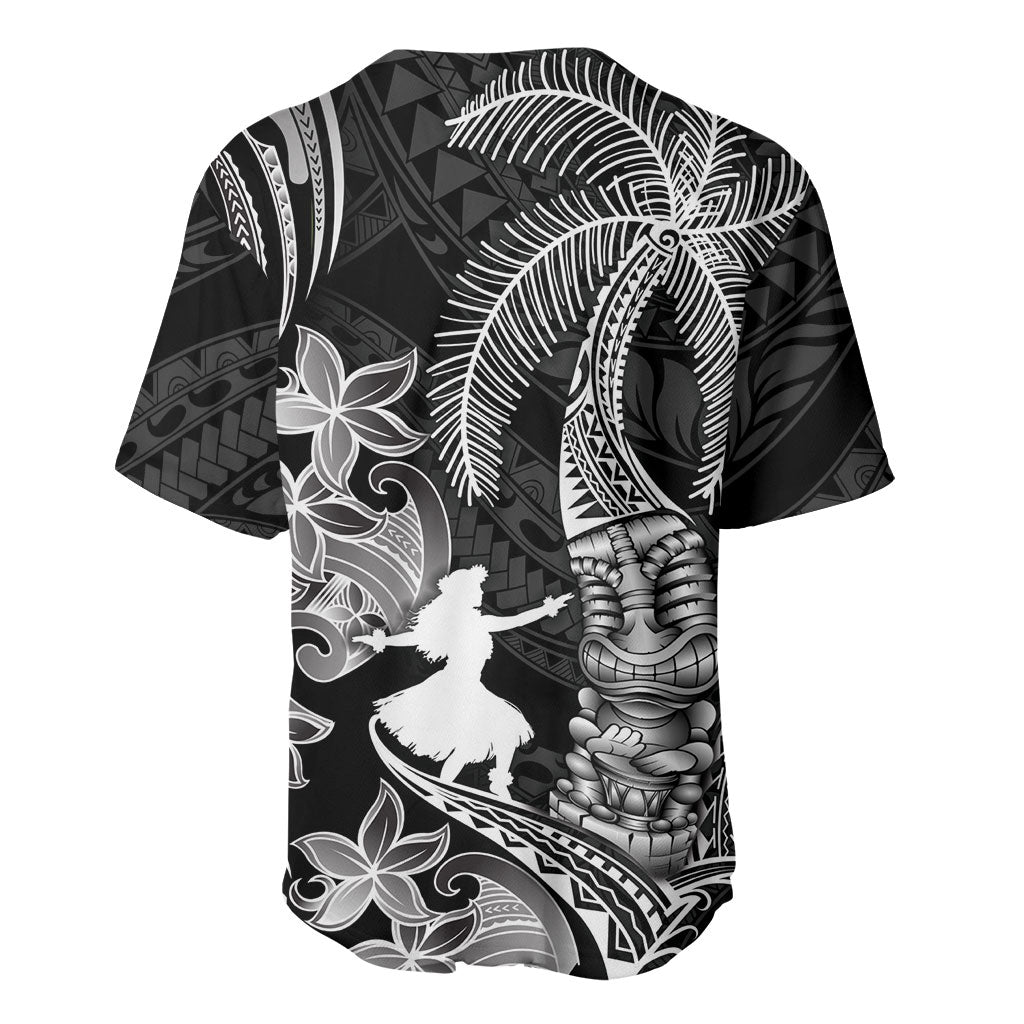 Hawaii Tribal Tiki Drum Hula Girl Baseball Jersey LT14 - Polynesian Pride