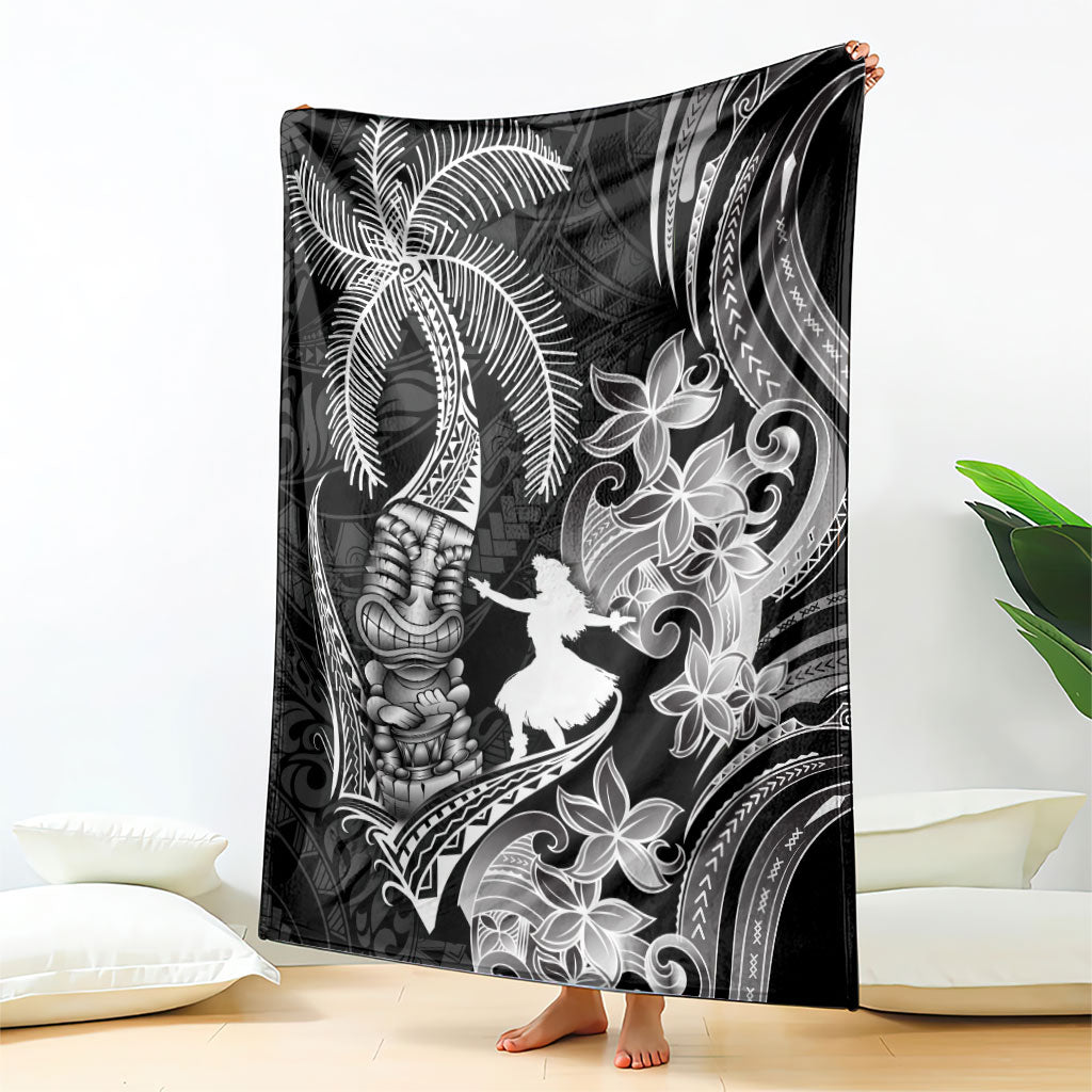 Hawaii Tribal Tiki Drum Hula Girl Blanket LT14 - Polynesian Pride