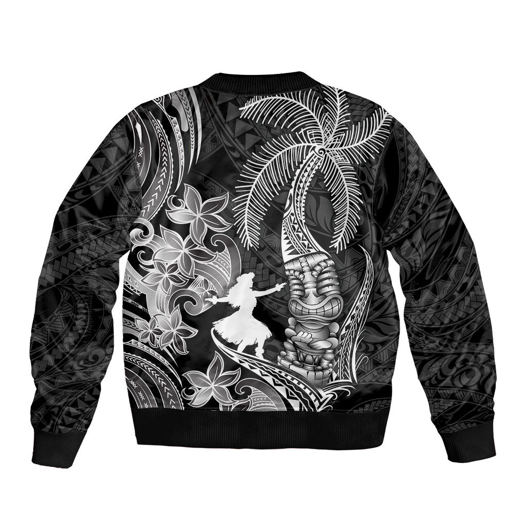 Hawaii Tribal Tiki Drum Hula Girl Bomber Jacket LT14 - Polynesian Pride