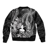 Hawaii Tribal Tiki Drum Hula Girl Bomber Jacket LT14 - Polynesian Pride