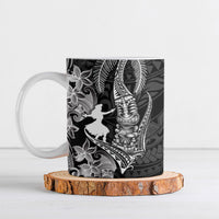 Hawaii Tribal Tiki Drum Hula Girl Ceramic Mug LT14 Black - Polynesian Pride