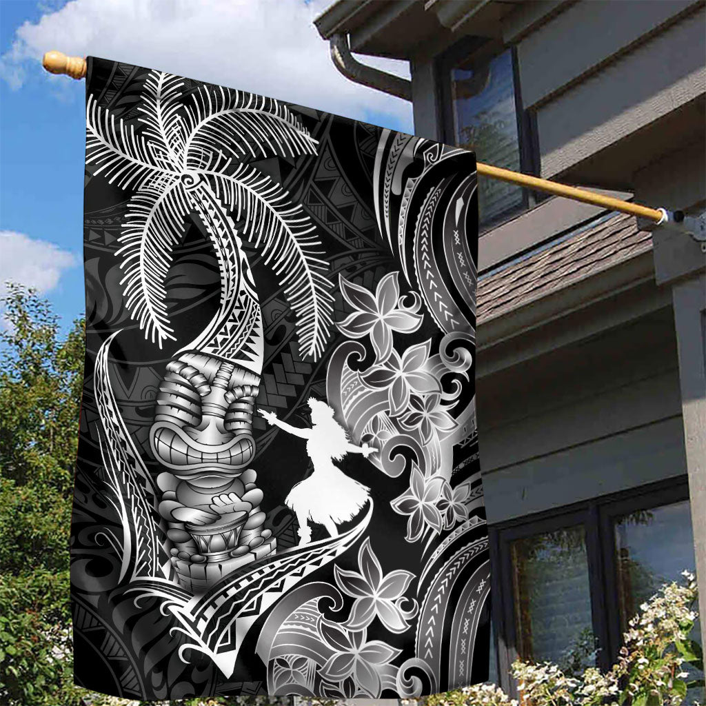 Hawaii Tribal Tiki Drum Hula Girl Garden Flag LT14 - Polynesian Pride