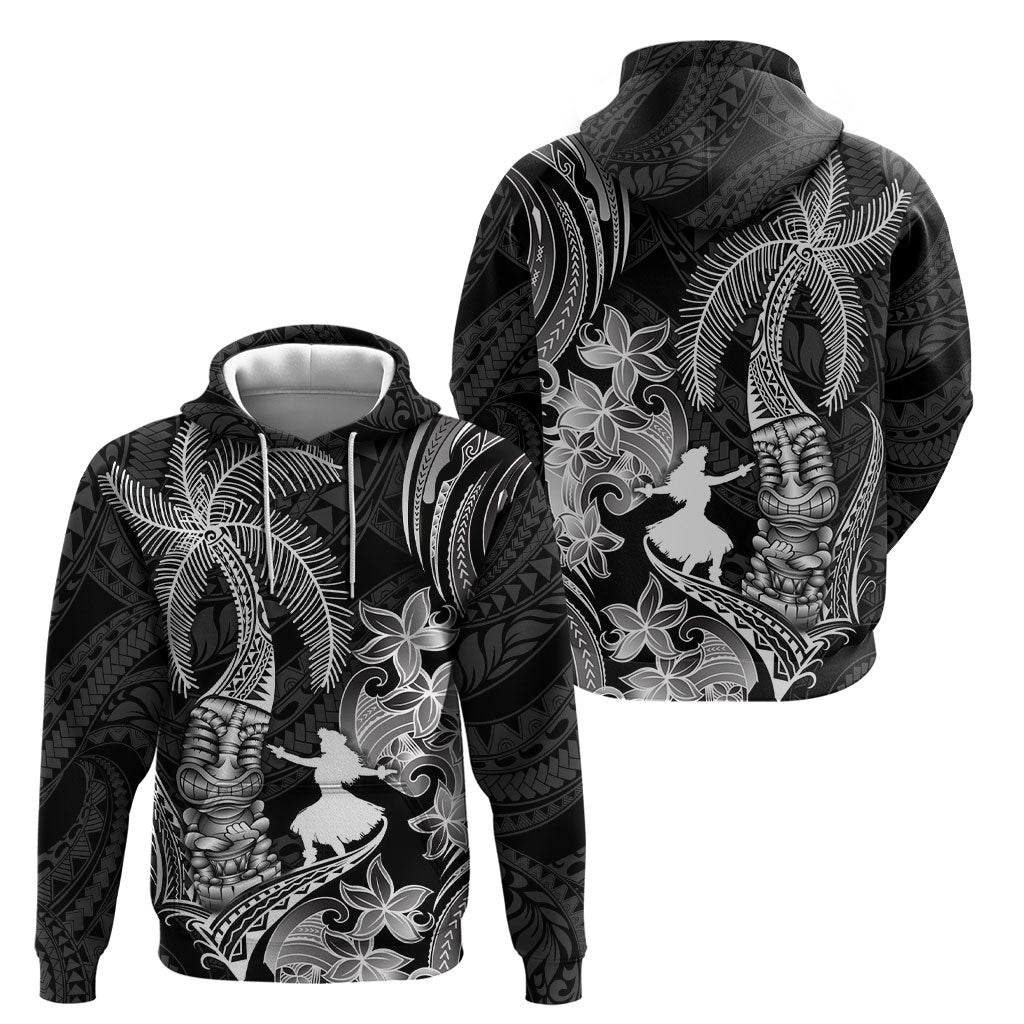 Hawaii Tribal Tiki Drum Hula Girl Hoodie LT14 - Polynesian Pride
