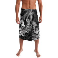 Hawaii Tribal Tiki Drum Hula Girl Lavalava LT14 Black - Polynesian Pride